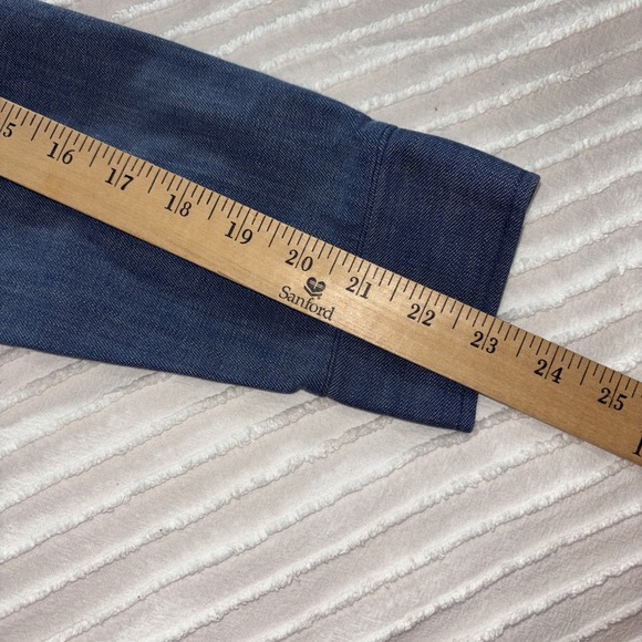 Vintage Wrangler Blue Jean Jacket Women's SzM Belted Y2K Retro Boho USA Made - Picture 6 of 6